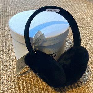Ugg women’s black shearling ear muffs